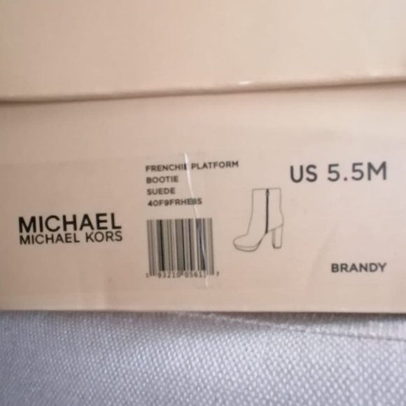 ✨New Michael Michael Kors Frenchie Platform Bootie, Brandy - Picture 7 of 8